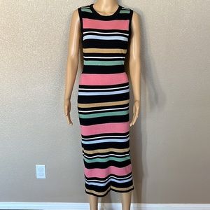 BCBGeneration Striped Sweater Midi Dress Size Small